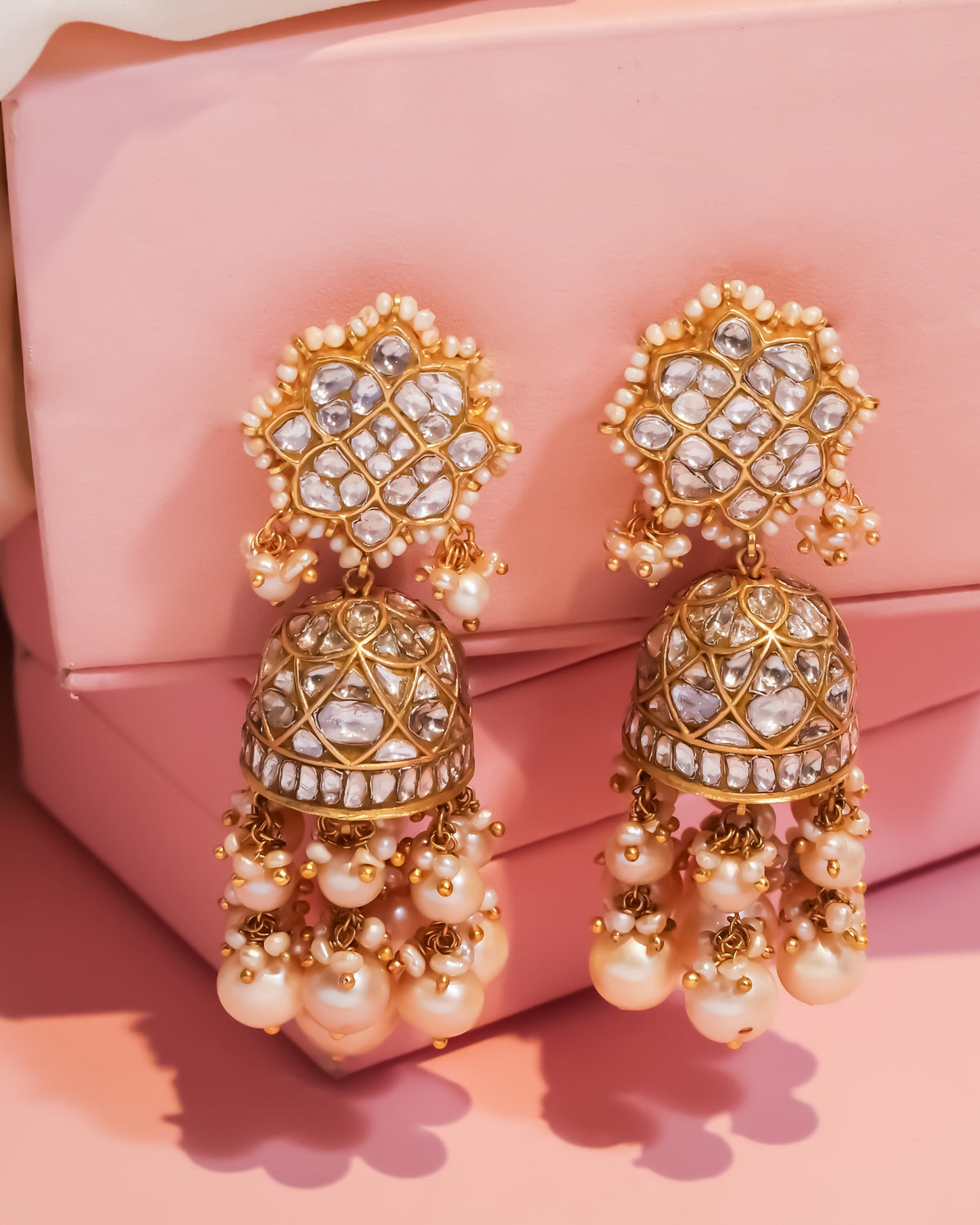Zaisha Polki Jhumkas