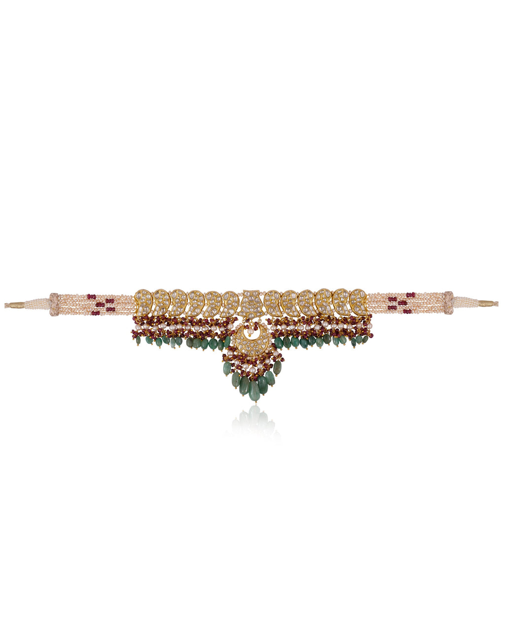 Tanya Choker And Haley Chandbalis Polki Set