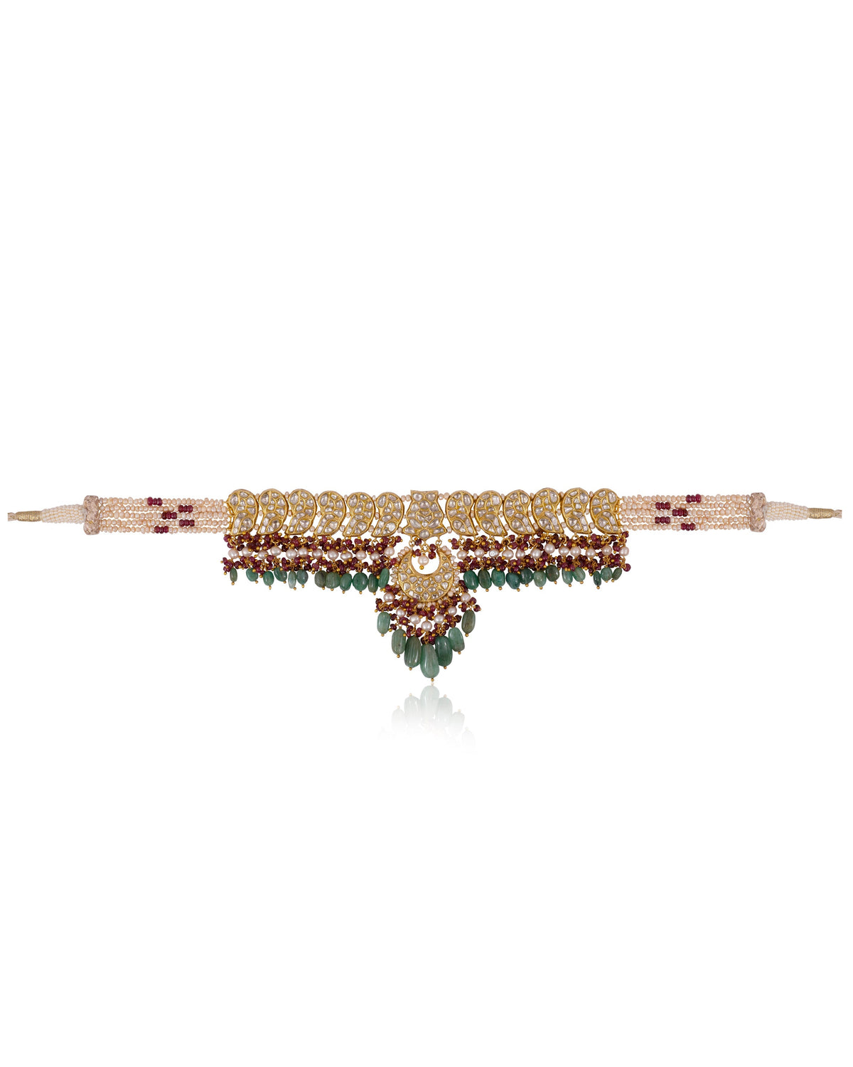 Tanya Choker And Haley Chandbalis Polki Set
