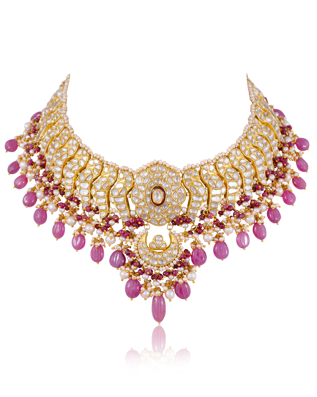 Shenandoah Necklace And Wendy Chandbalis Polki Set