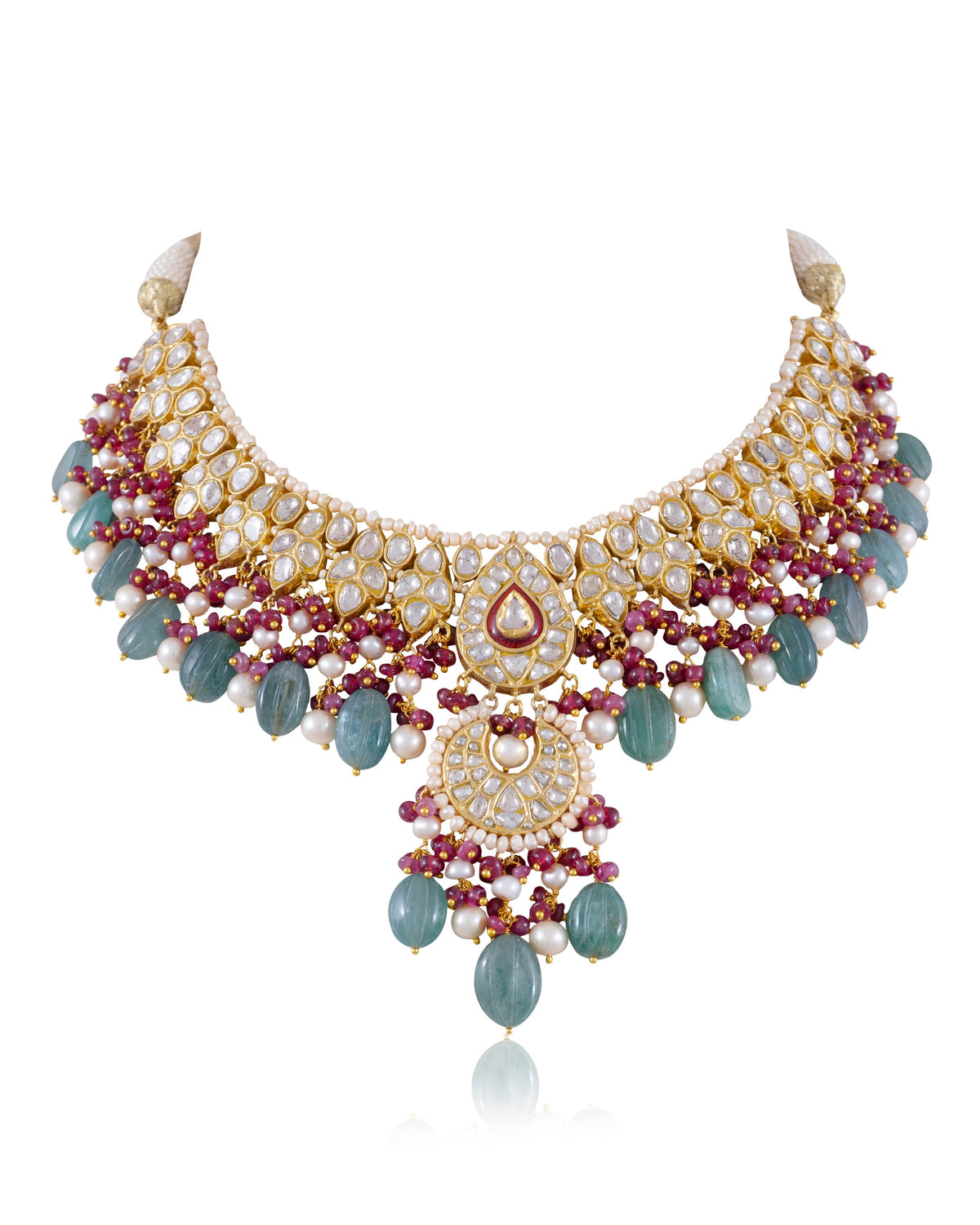 Freya Necklace And Amy Chandbalis Polki Set