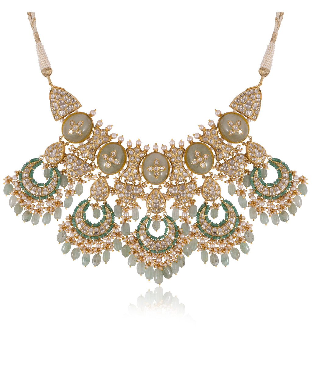 Geeta Necklace And Bemani Chandbalis Polki Set