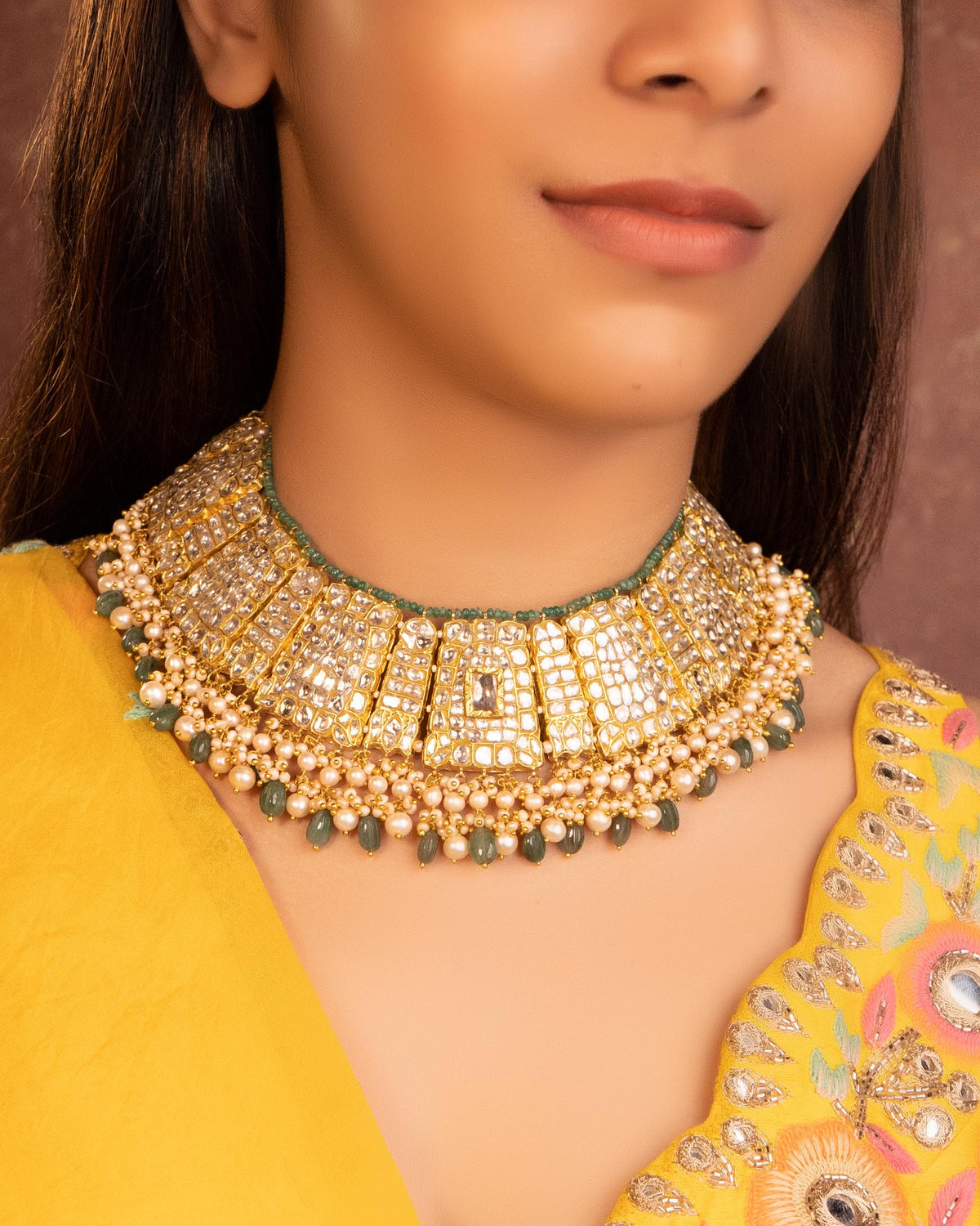 Diya Polki Necklace