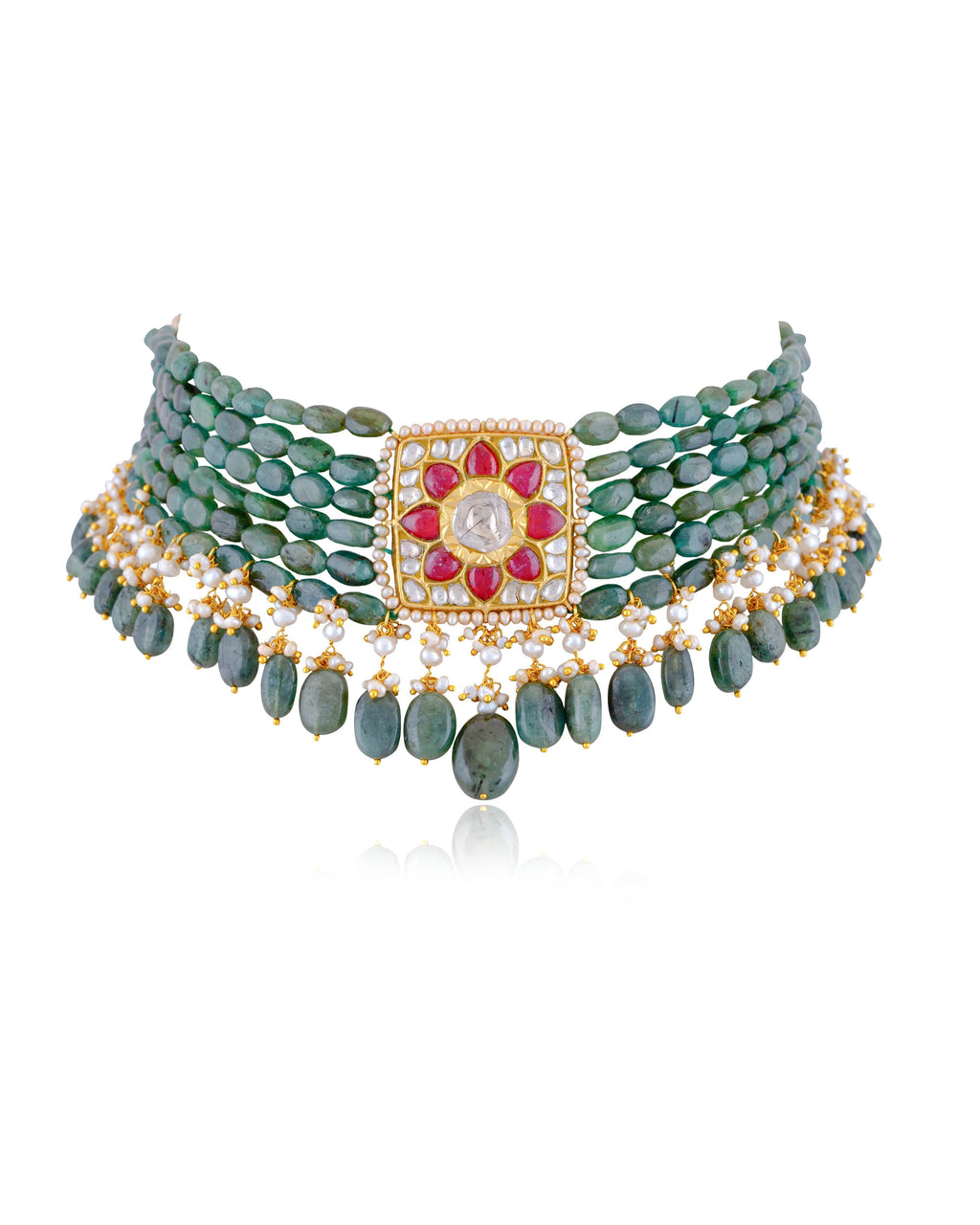 Lyra Polki  Bead Choker
