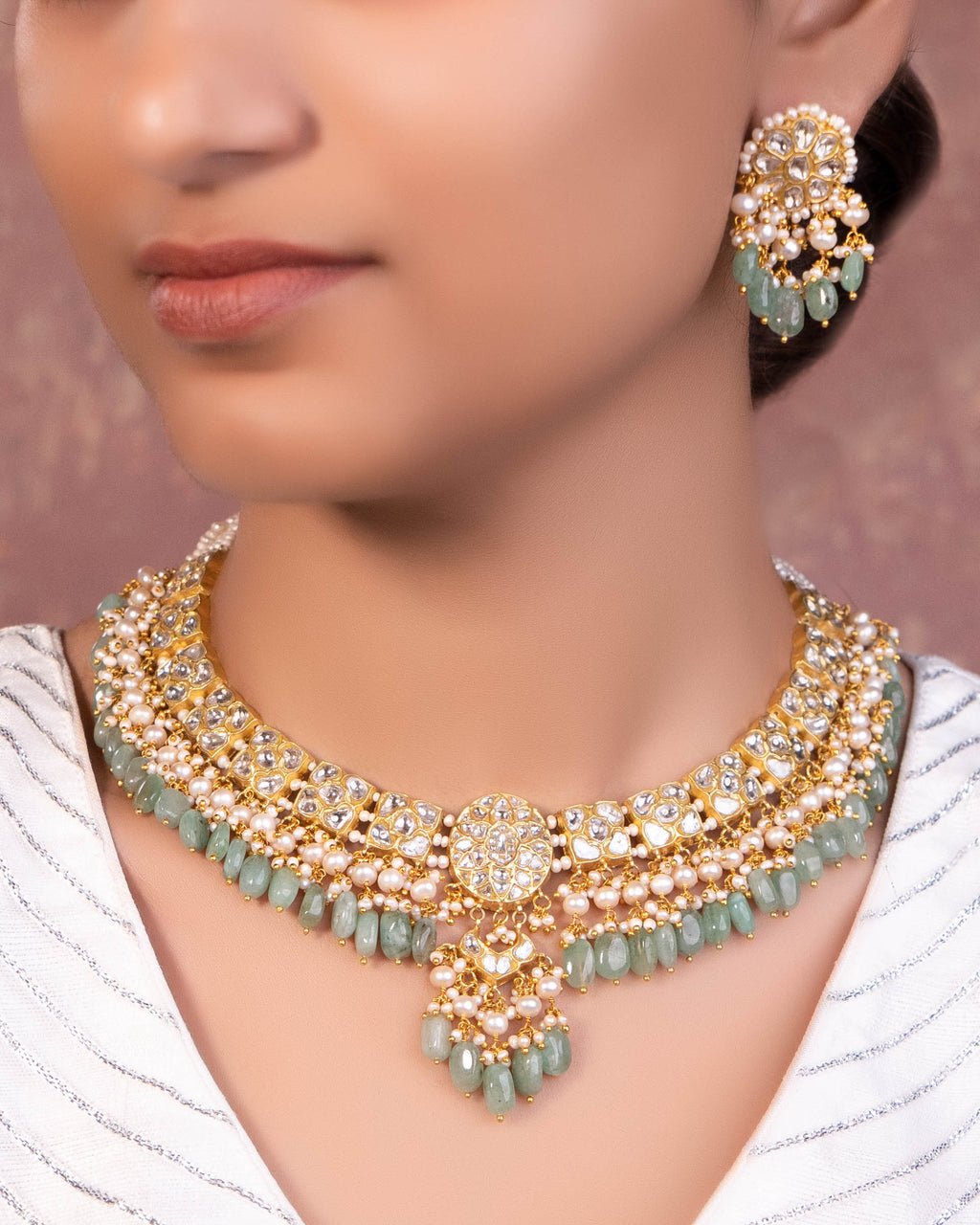 Fareeha Polki Necklace