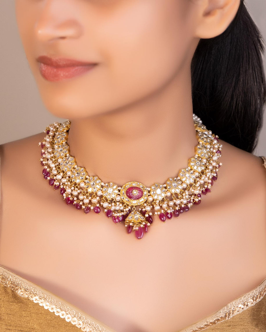 Bonnie Polki Necklace