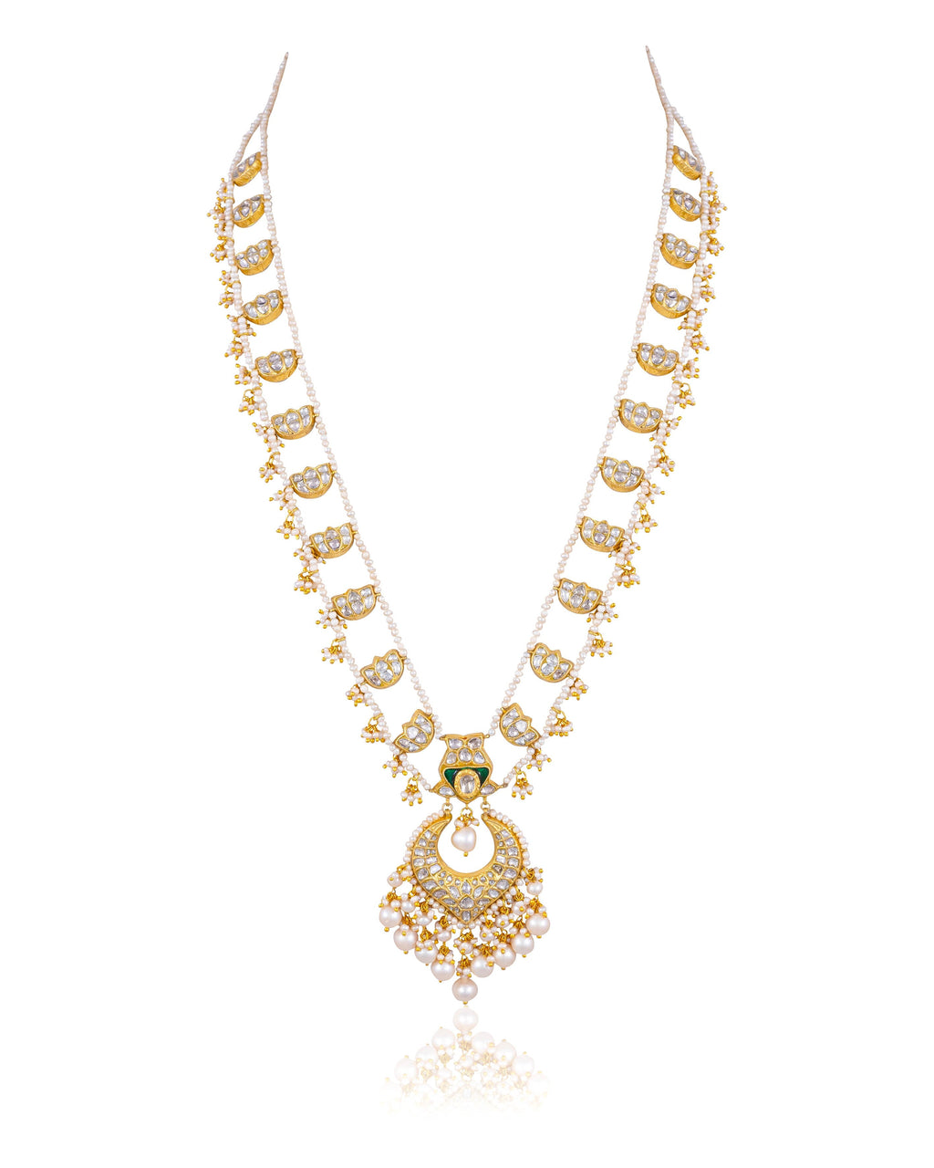 Ritvika Polki Long Necklace