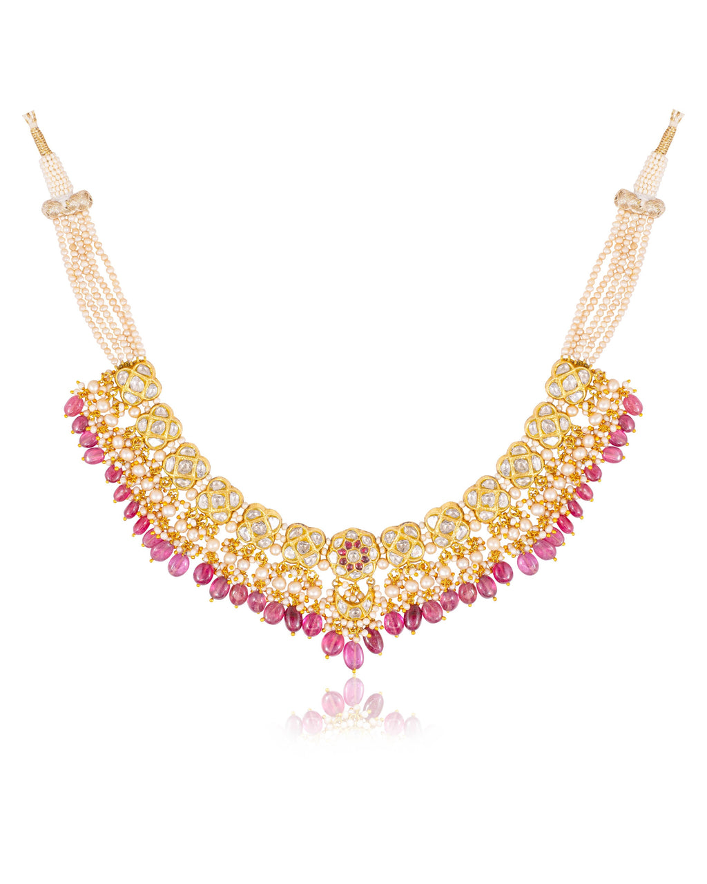Deepa Necklace And Priyal Tops Polki Set