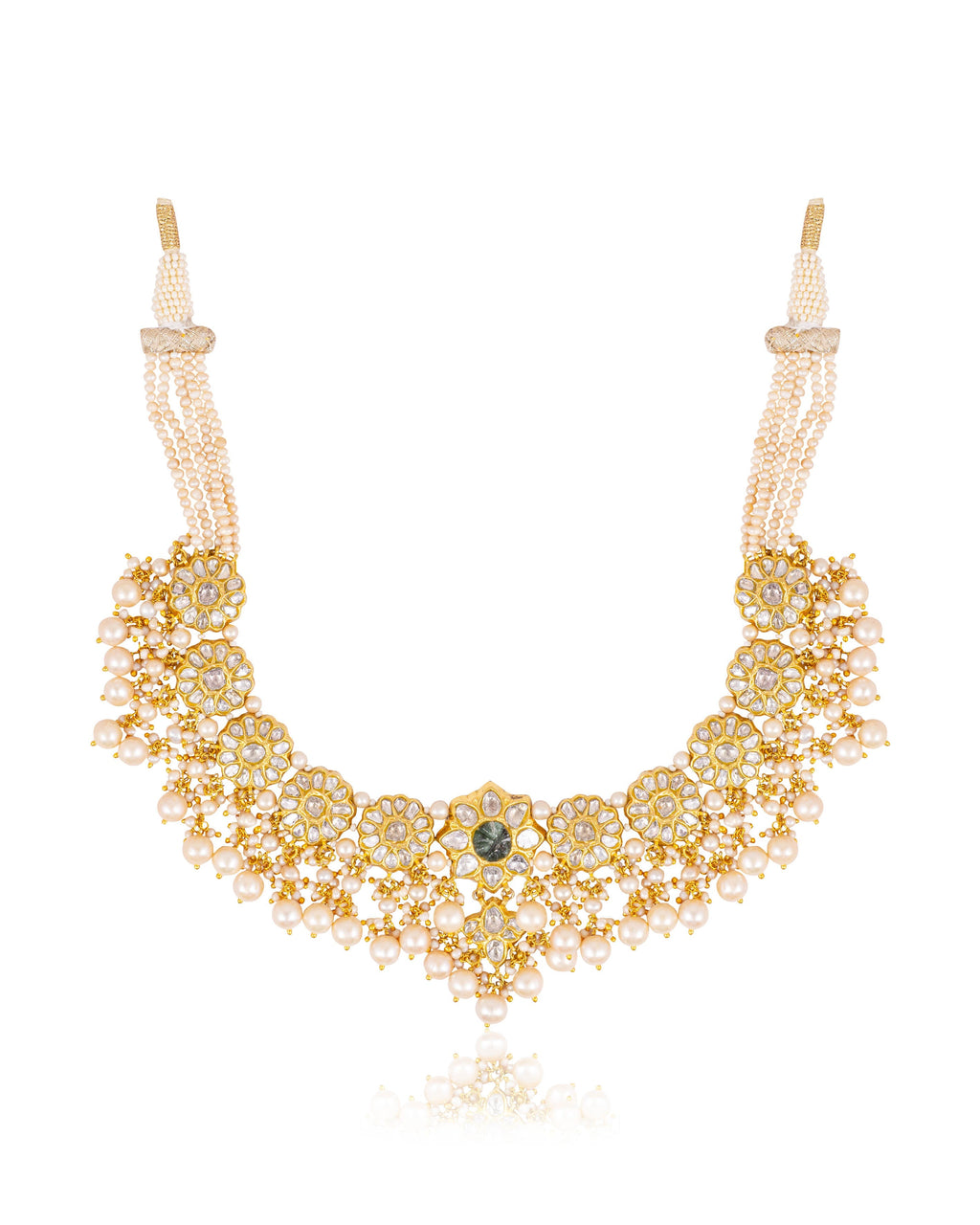 Amita Necklace And Tweesha Tops Polki Set