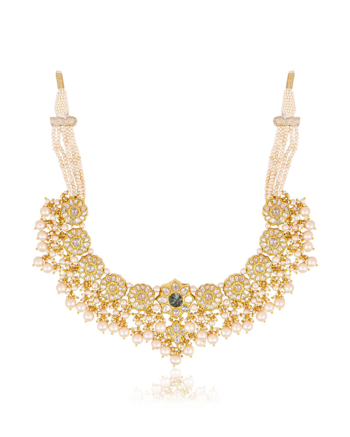 Amita Necklace And Tweesha Tops Polki Set