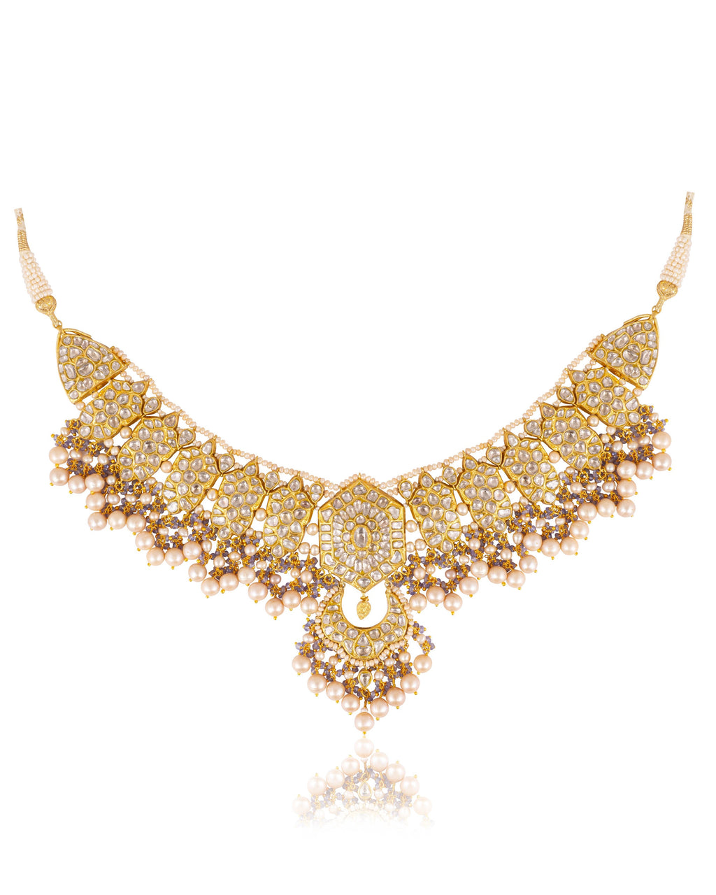 Rani Necklace And Yana Tops Polki Set