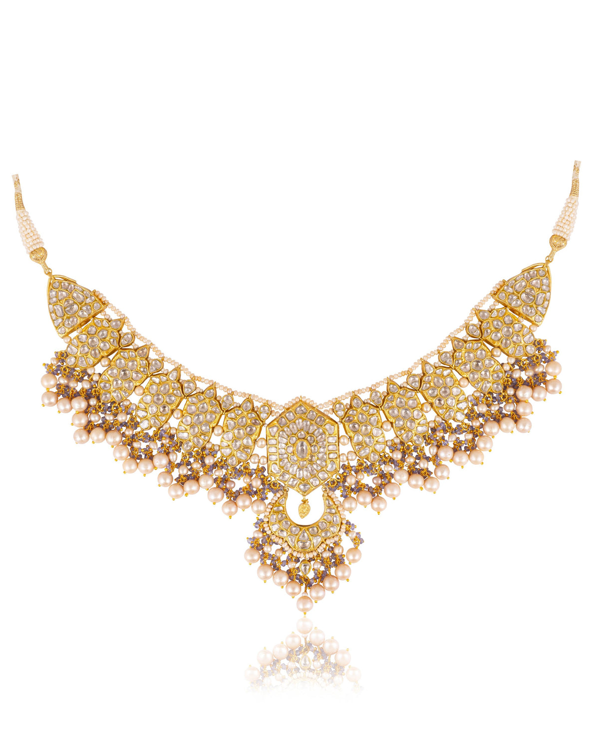 Rani Necklace And Yana Tops Polki Set