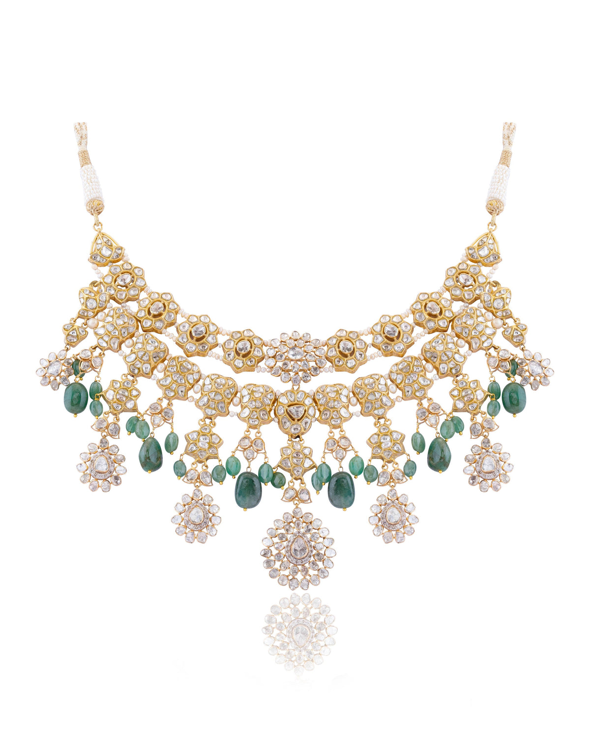Jager Polki And Diamond Necklace