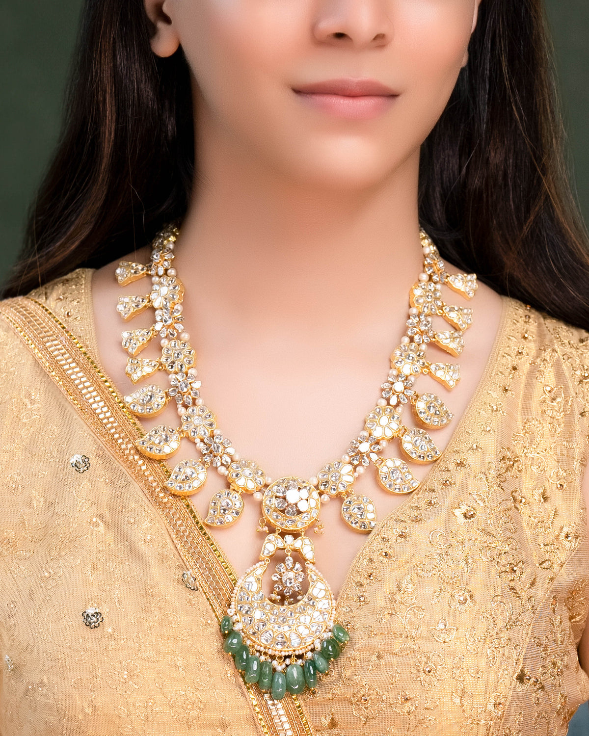 Somna Polki Long Necklace