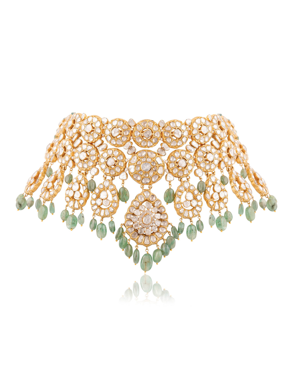 Kanisha Bridal Polki And Diamond Set