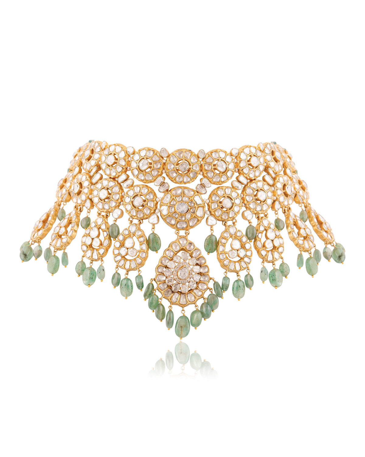 Kanisha Bridal Polki And Diamond Set