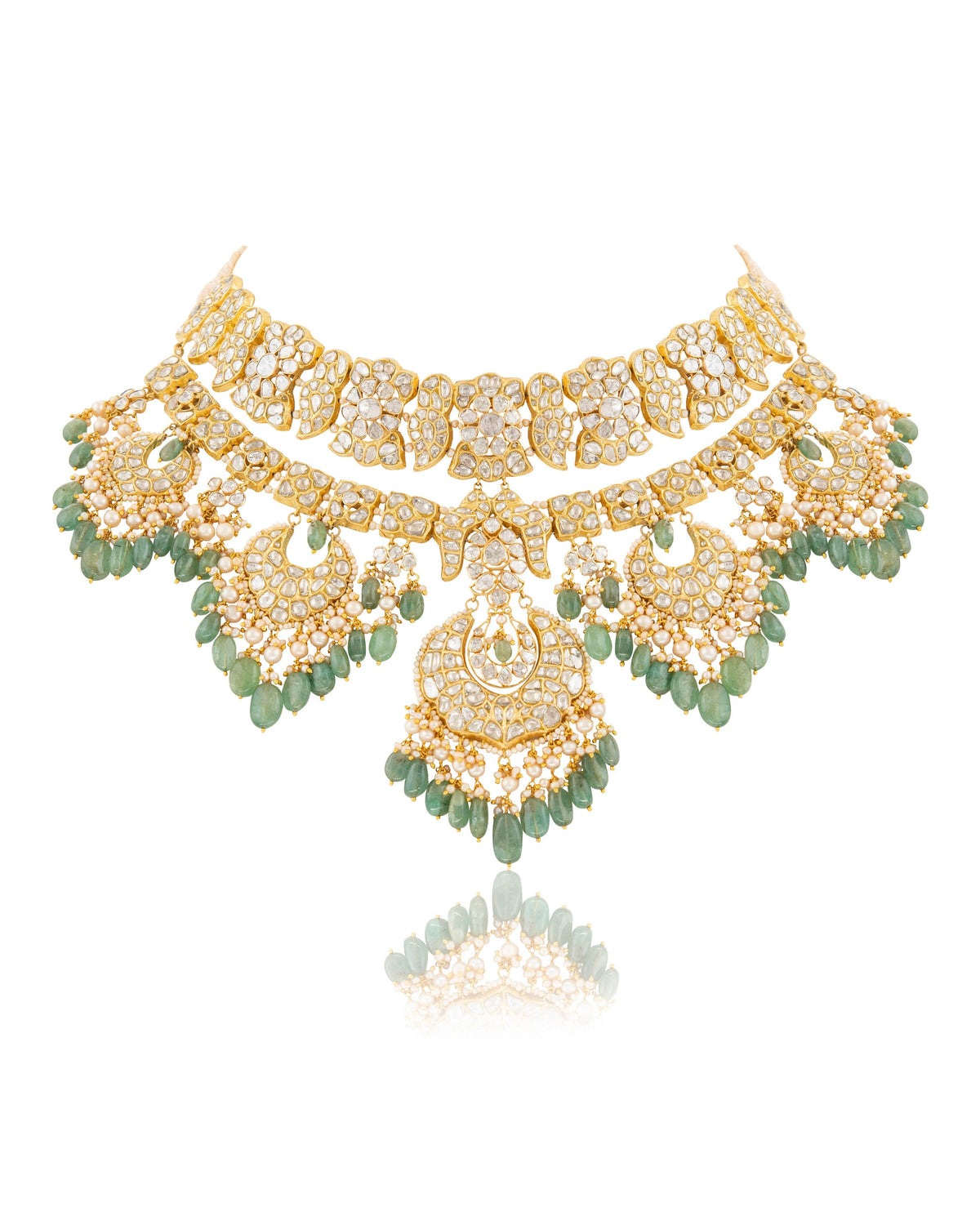 Hina Polki And Diamond Necklace