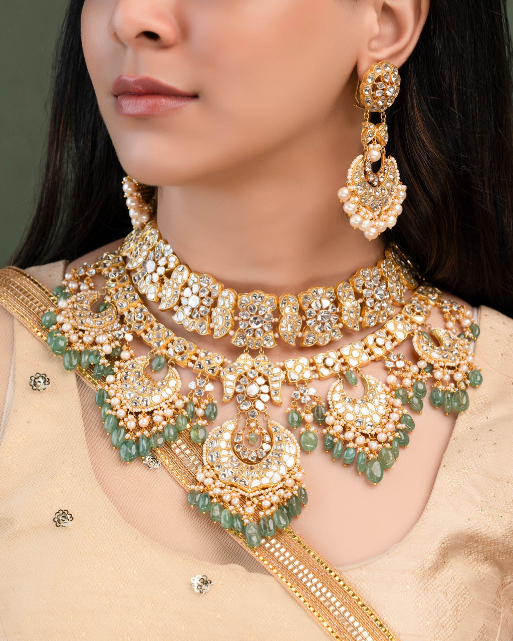 Hina Polki And Diamond Necklace