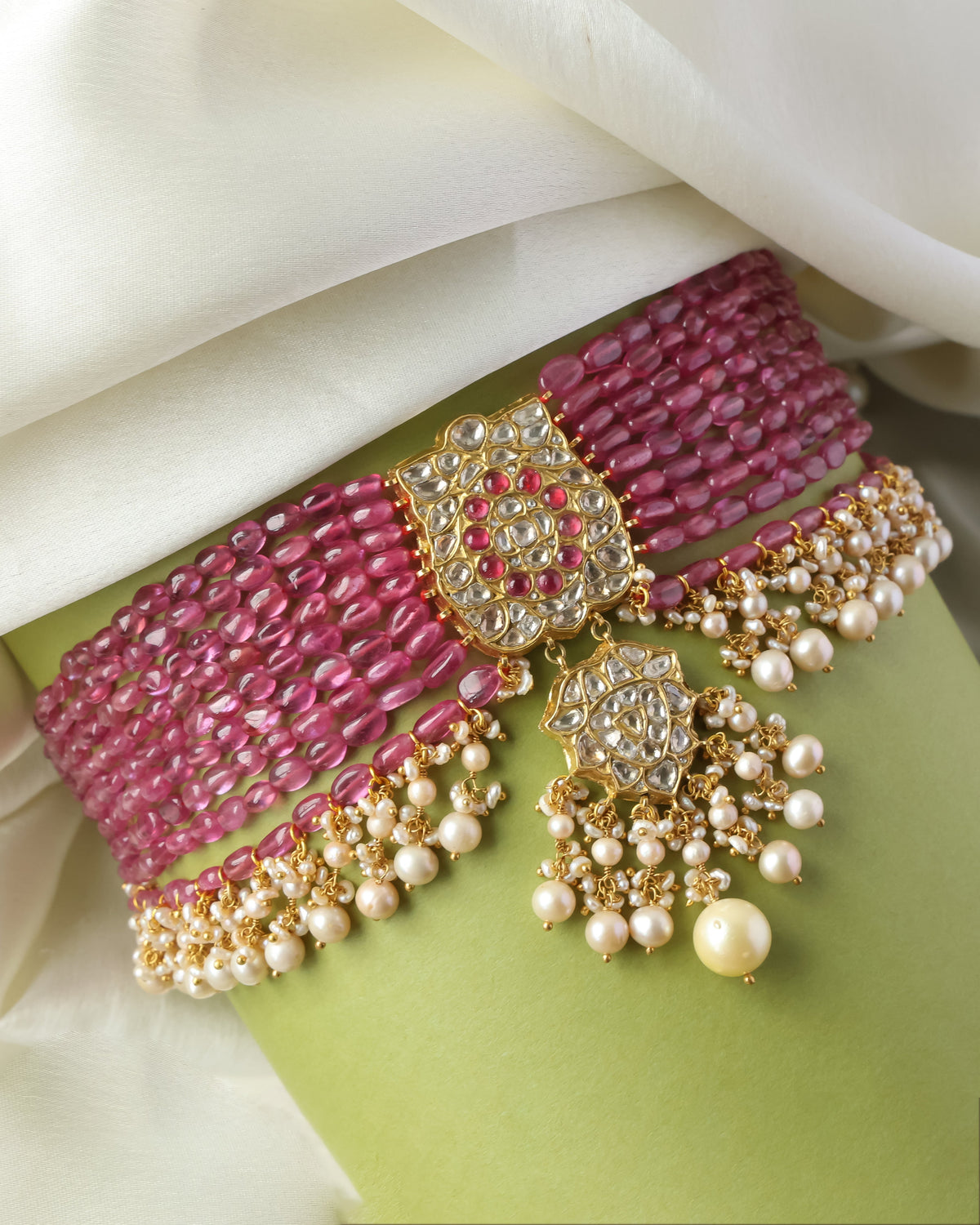 Jignisha Polki Bead Choker