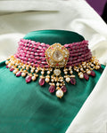 Elsie Polki  Bead Choker