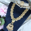 Mariam Bead Choker And Dhanvi Long Necklace Polki Set