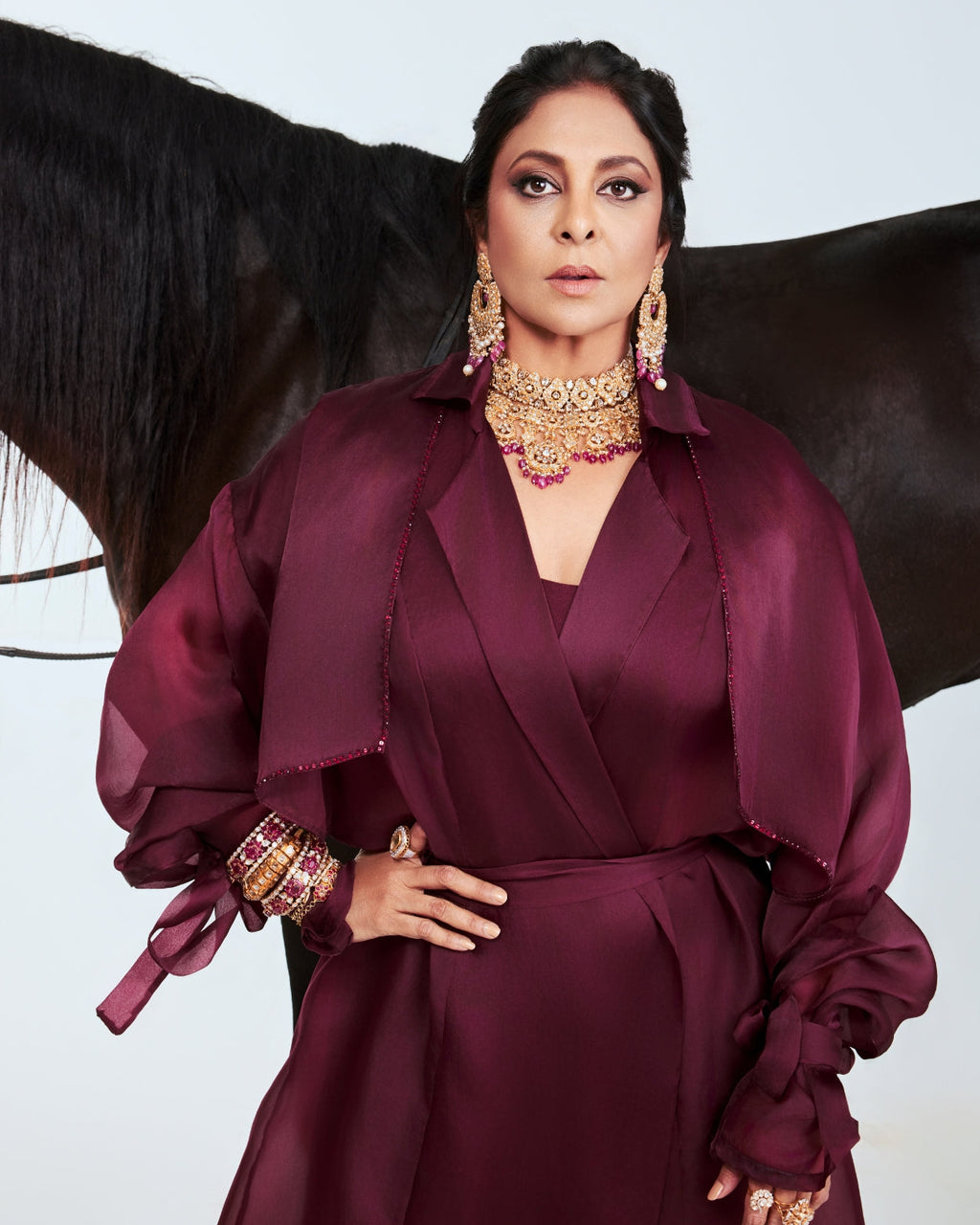 Shefali Shah - Sage Polki Necklace