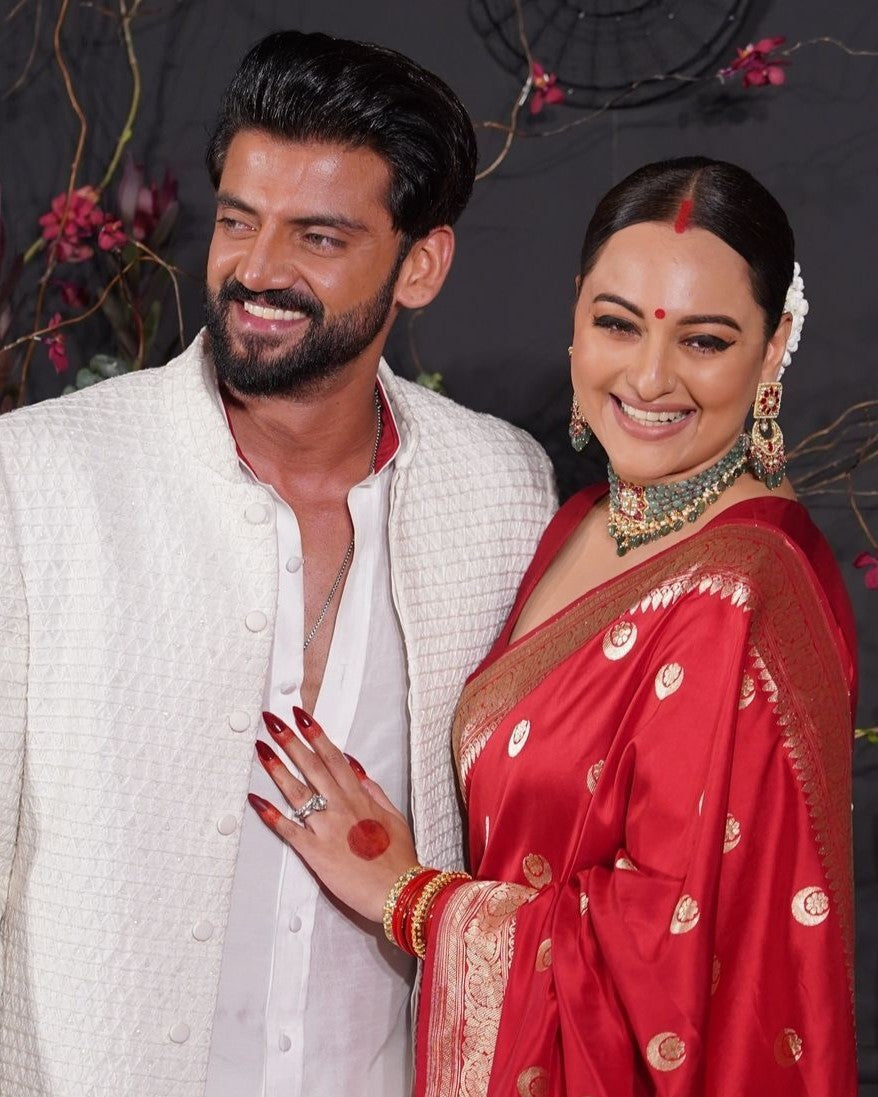 Sonakshi Sinha - Shaina Bead Choker And Tia Chandbalis Polki Set